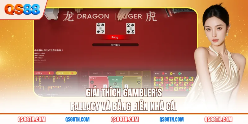 Giải thích gambler's fallacy và bảng biên nhà cái